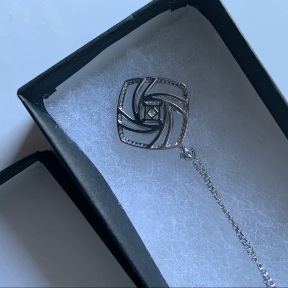 CZ and sterling silver 925 fine jewelry necklace - Picture 5 of 5
